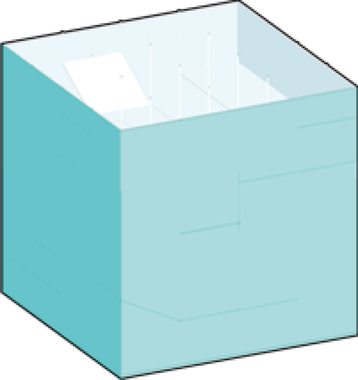 Unit - open teal