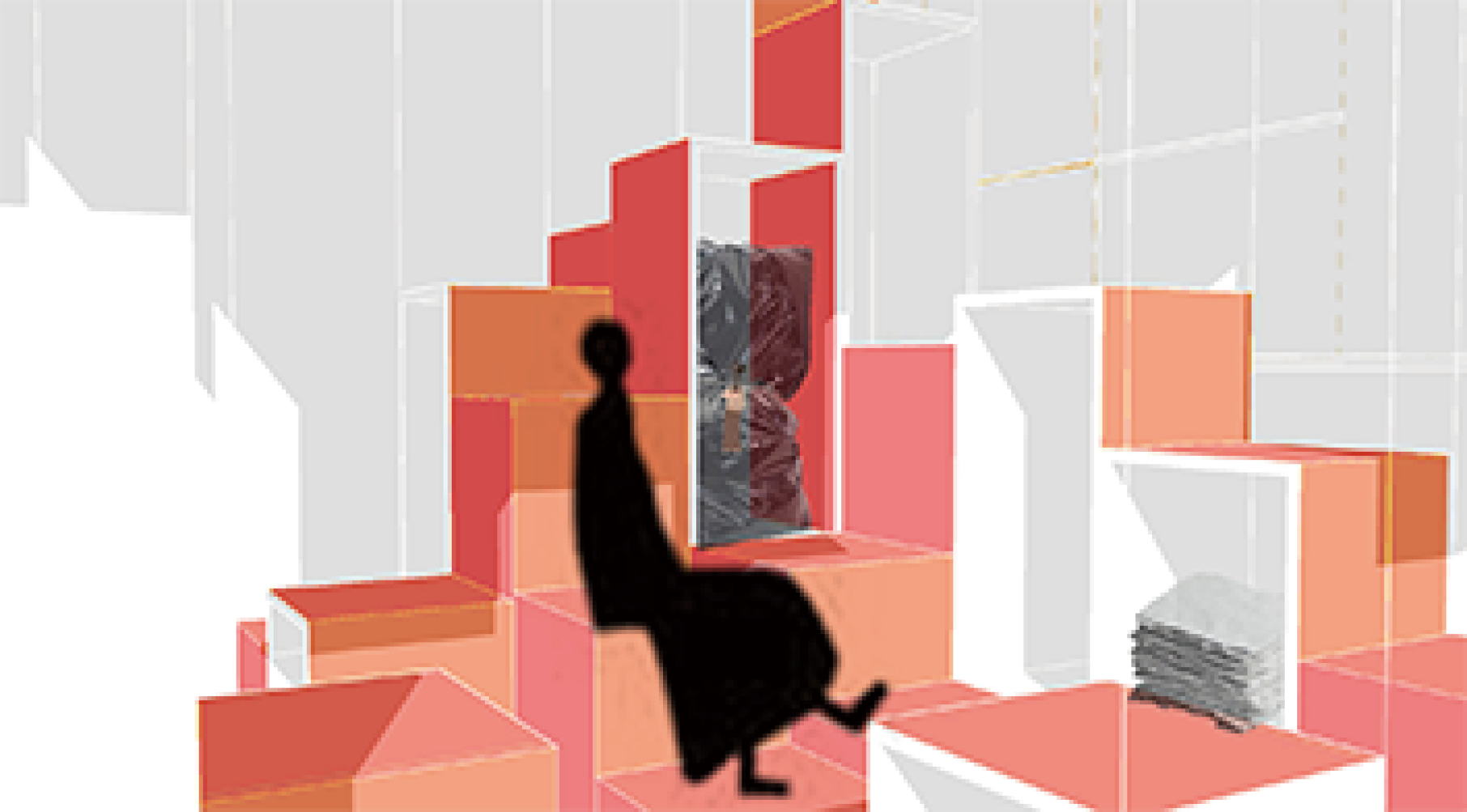 Interior - pink boxes